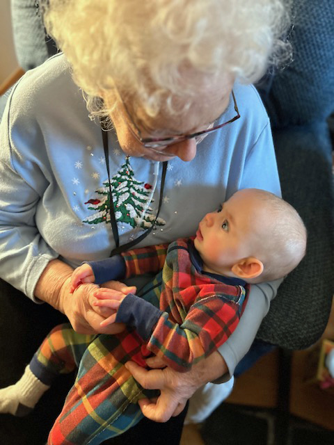 woman holding infant
